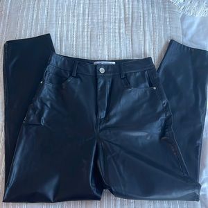 Zara faux leather pants